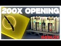 OPENING 200 BUTTERFLY KNIFE CASES BLOXSTRIKE
