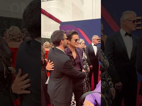 Jonathan Bailey with Matt Bomer at the 76th Primetime Emmy Awards. #jonathanbailey #mattbomer