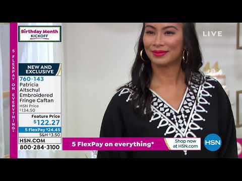 Patricia Altschul – Bestickter Kaftan mit Fransen