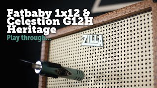 Video thumbnail for Zilla Fatbaby 1x12 and Celestion G12H Heritage by Zilla Cabs