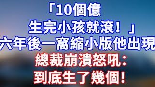 完結版！「十個億，生完小孩就滾！」六年後，一窩縮小版他出現，總裁崩潰怒吼：到底生了幾個！#情感故事 #為人處世 #老年生活 #米思故事 #深夜读书 #養老 #幸福人生 #晚年幸福