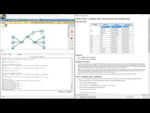2.3.1.5 Packet Tracer - Configure Layer 3 Switching and inter-VLAN Routing