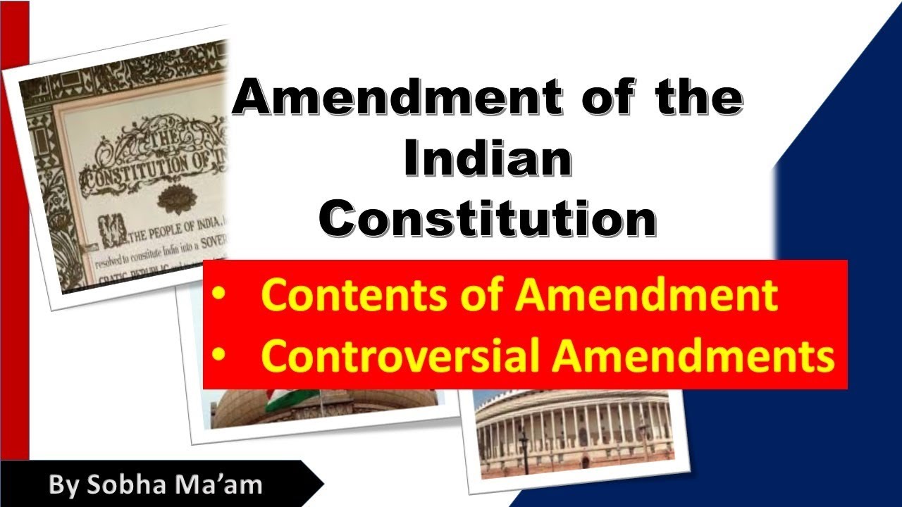 NCERT Class 11 Political Science || Controversial Amendments || By sobha Ma'am