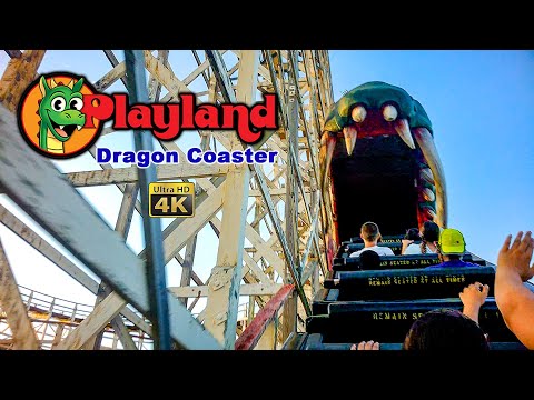 On-ride point of view of Dragon Coaster