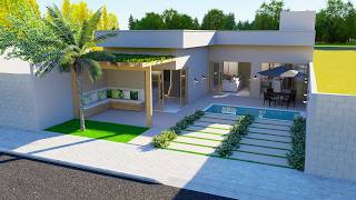 Casa térrea em terreno estreito | TERRENO 10x15m | p738