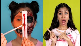 Download lagu Halloween Makeup Gone TOO REAL!! 👻 (Mom Got Scared!) | Never Seen Before mp3