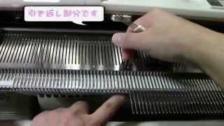 プレーン靴下を編む