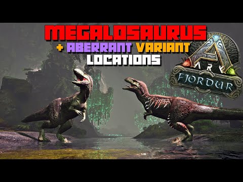 ARK: Fjordur | MEGALOSAURUS & Aberrant Megalosaurus Spawn Locations!