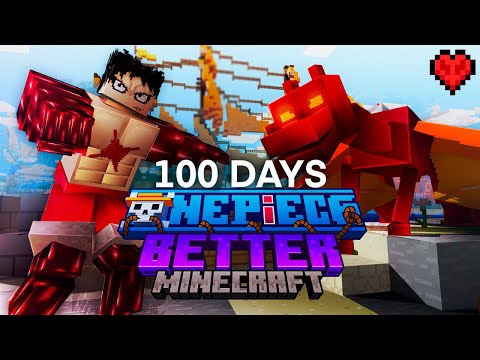 I Survived 100 Days in One Piece x Better Minecraft in Hardcore! Here's what happened...