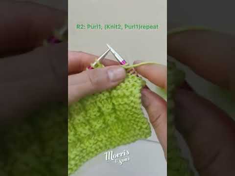 Knitting Tutorial- How to Knit Waffle Stitch!