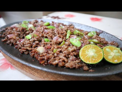 Pinoy Sizzling Ground Beef Sisig - Easy and Simple