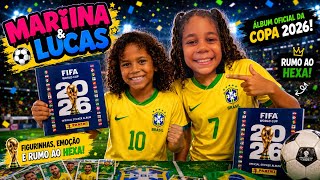 COMPRAMOS UM ÁLBUM OFICIAL DA COPA DO MUNDO PARA MARINA E LUCAS- Eles estavam sendo zoados na escola