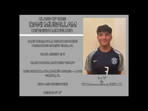 Dani Musallam (CDM) - Highlights vs. FC Prime 2006/2007 ECNL-RL