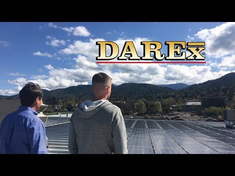 Darex (now Work Sharp) wored with True South Solar to build a commercial solar array that offests about half of their energy use.