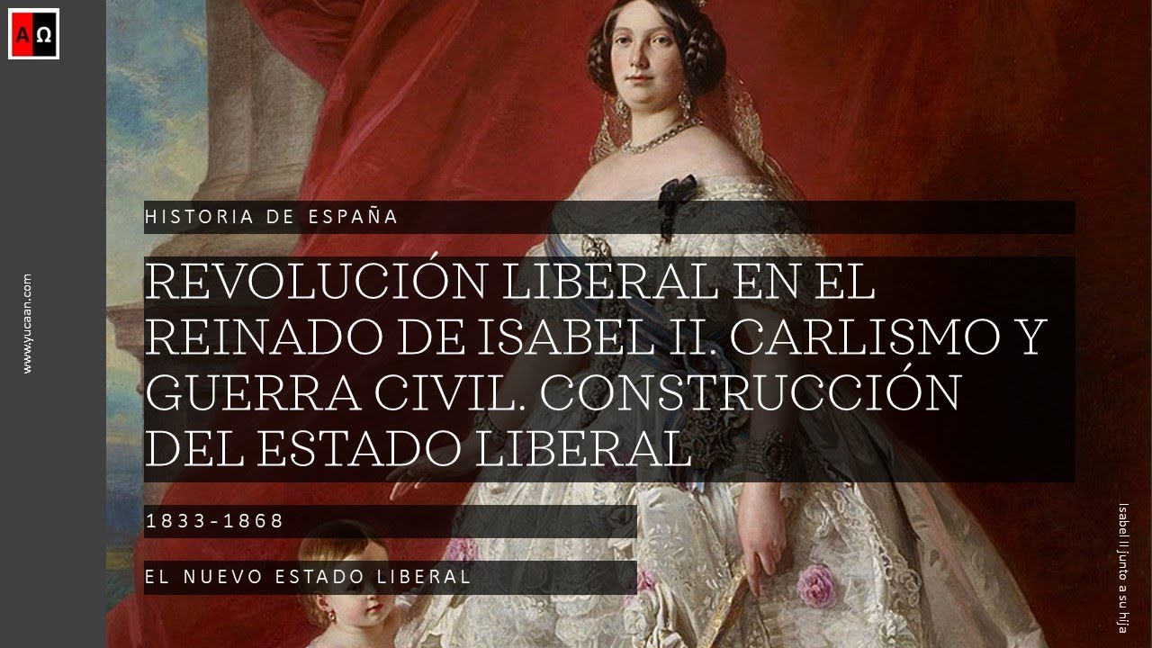El reinado de Isabel II. Carlismo y guerra civil. Construcción del Estado liberal