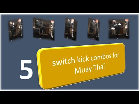 5 switch kick muay thaï combos #muaythaï #switchkick #heavybag #training #kick #punch #knee
