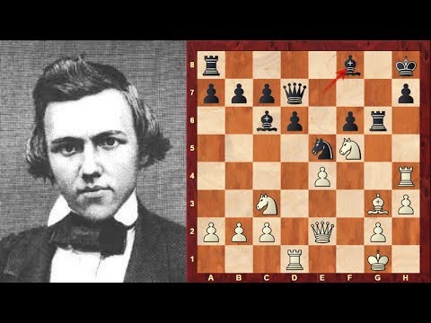 Paul Morphy vs Daniel Harrwitz: Philidor Defense: Exchange Variation