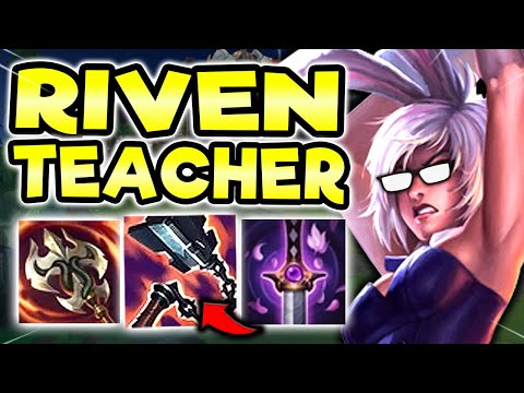 CHALLENGER RIVEN TEACHES YOU HOW TO CARRY (INFORMATIVE) - RIVEN TOP GAMEPLAY (Season 11 Riven Guide)