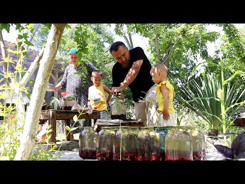 Компот из вишни с яблоками | Yasharbek