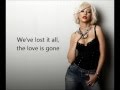 Christina Aguilera  - You Lost Me with lyrics on screen