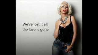 Christina Aguilera  - You Lost Me with lyrics on screen