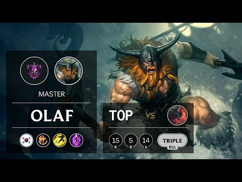 Olaf Top vs Aatrox - KR Master Patch 9.16