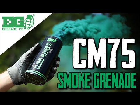 CM75 - Green Smoke Grenade - Smoke Bomb - Smoke Effect