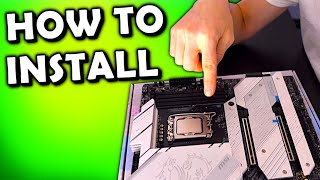 How to Install CPU on a Motherboard - Gaming PC Build