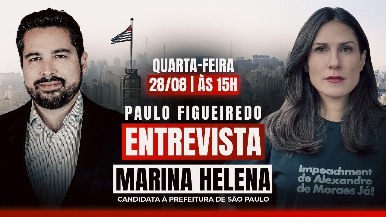 Paulo Figueiredo Entrevista Marina Helena - Candidata à Prefeitura de São Paulo Pelo NOVO