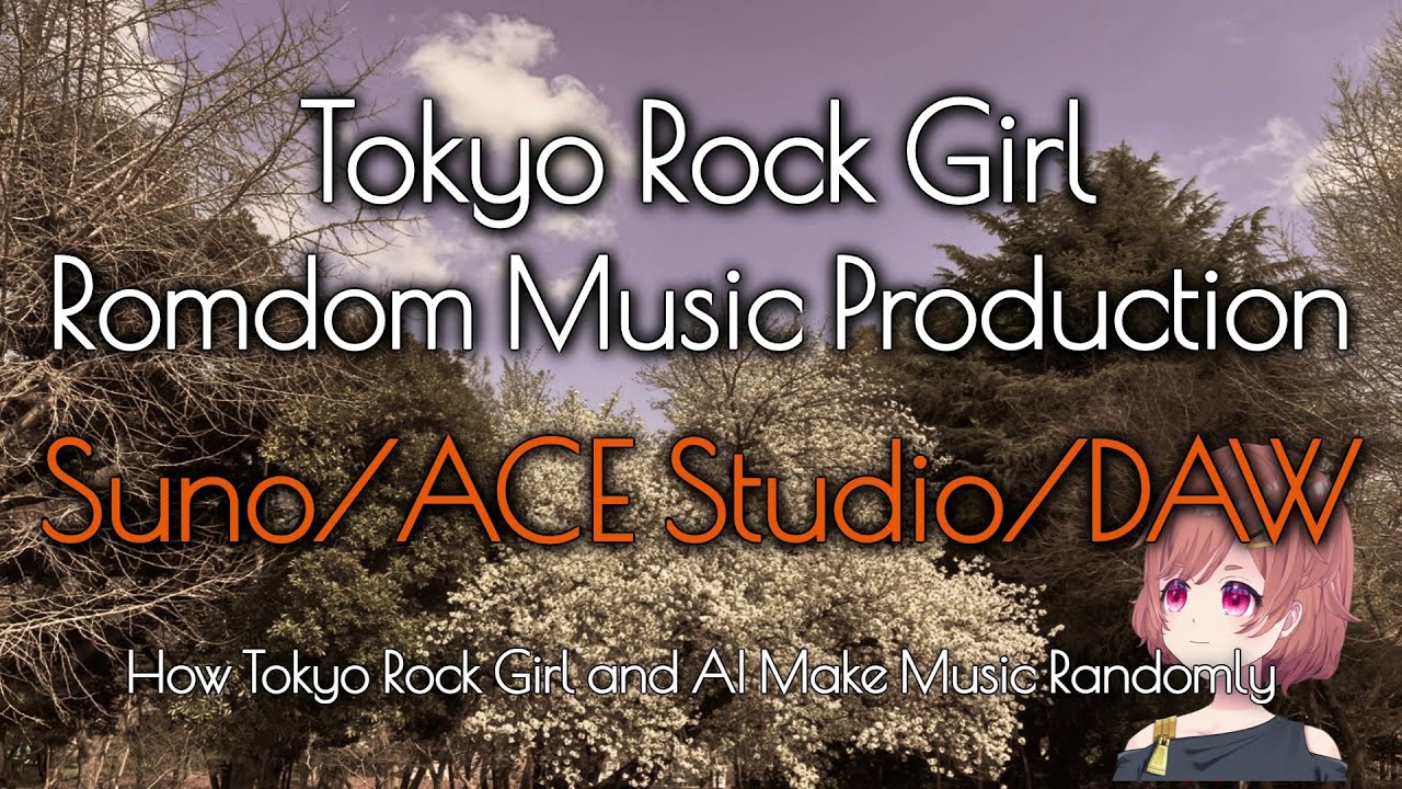 (1/2) Tokyo Rock Girl Random LIVE Production - AI+ Music Creation Process