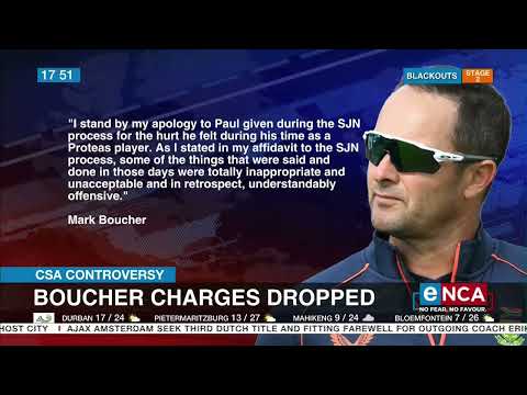 CSA Controversy Mark Boucher charges dropped