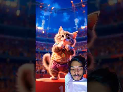 cat dance cartoon nk nishu #cat #aicat