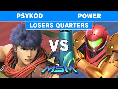 MSM Online 30 -  Psykod (Ike) Vs. Power (Samus) Losers Quarters - Smash Ultimate