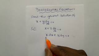 DIFFERENTIAL EQUATIONS | PROBLEM ON DIFFERENTIAL EQUATIONS #sureshstaracademy @sureshstaracademy