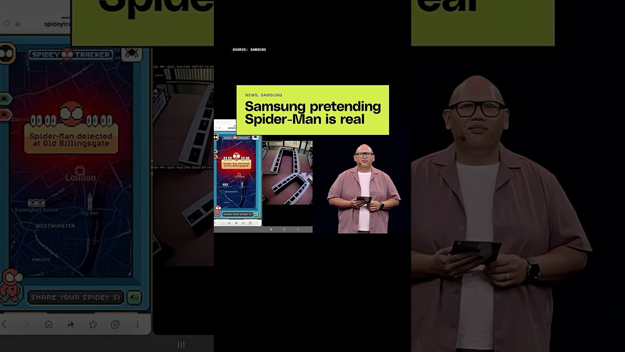 Samsung's Spider-Man bit at Galaxy Unpacked