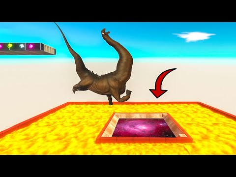 The OnLY Option is to JumP into LaVA or PoRTAL and SavE the PENGUIN - Animal Revolt Battle Simulator