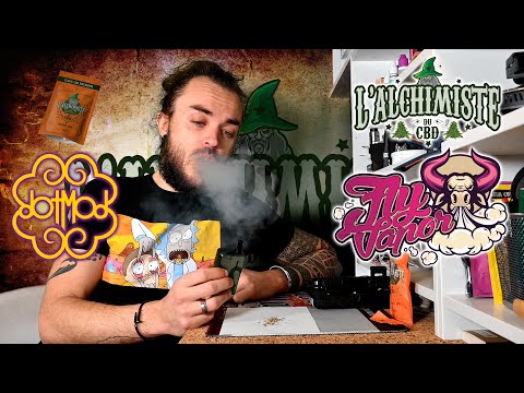 Test Orange Bud de chez l'Alchimiste du CBD sur la DotLeaf de chez DotMod