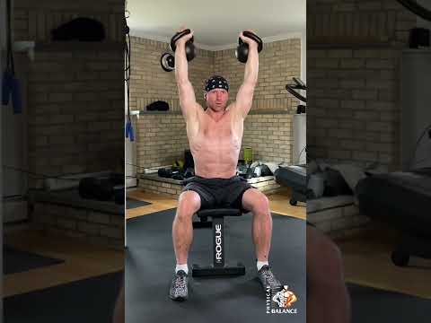 Seated Kettlebell Arnold Press