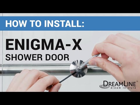 How To Install a Sliding Glass Shower Door Tutorial | DreamLine Enigma-X Shower Door