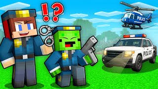 Mikey and JJ joined Police Civilization in Minecraft Maizen !