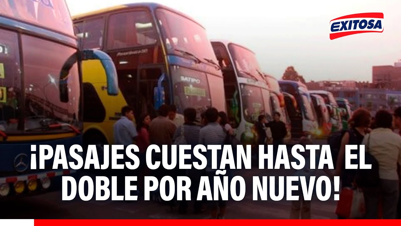 🔴🔵 Pasajes cuestan HASTA EL DOBLE en terminales terrestres a pocas horas del Año Nuevo