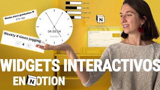 Cómo añadir WIDGETS interactivos en NOTION 🕓 [Añade widgets animados a tus páginas de Notion GRATIS]