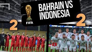 INDONESIA BELUM TERKALAHKAN. INDONESIA 2 - 2 BAHRAIN (FULL TIME)