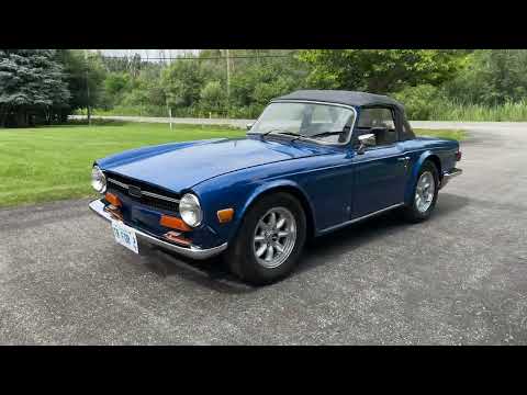 **SOLD on the CCC Buy-It-Now Lot** Restored 1974 Triumph TR6 4 Speed Manual
