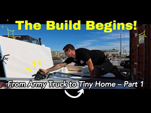 DIY Camper Build Composite Panels Mercedes Unimog | EP12 part 1