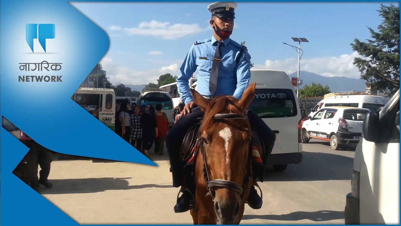 Kathmandu mounted squad (with video)