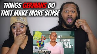 🇩🇪 vs 🇺🇸 American Couple Reacts "Things Germans Do That Just Makes More Sense"