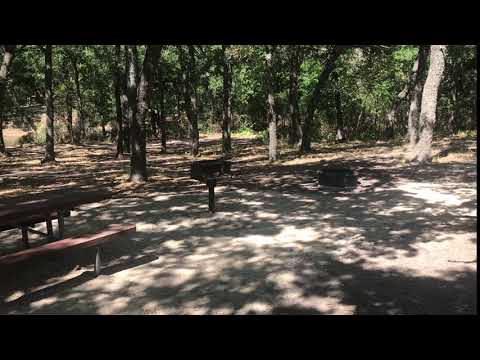 One of the campsites including a fire ring, picnic table and bbq.   This site does not provide trash stations so you will wanting to make sure you carry your trash out when you leave.