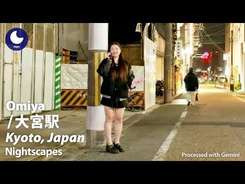 【大宮駅】夜の散歩｜四条大宮と静かなアーケード
