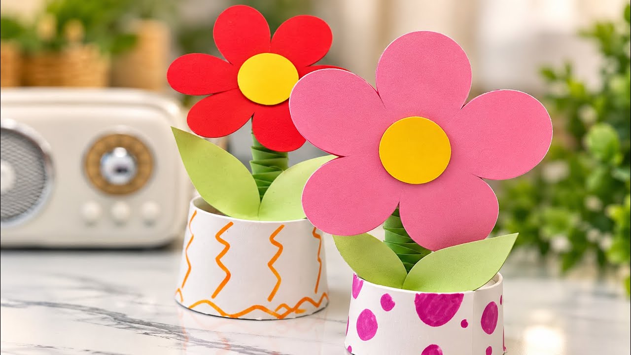 DIY Paper Flowers 🌸 Easy & Beautiful Home Decor | Paper Craft